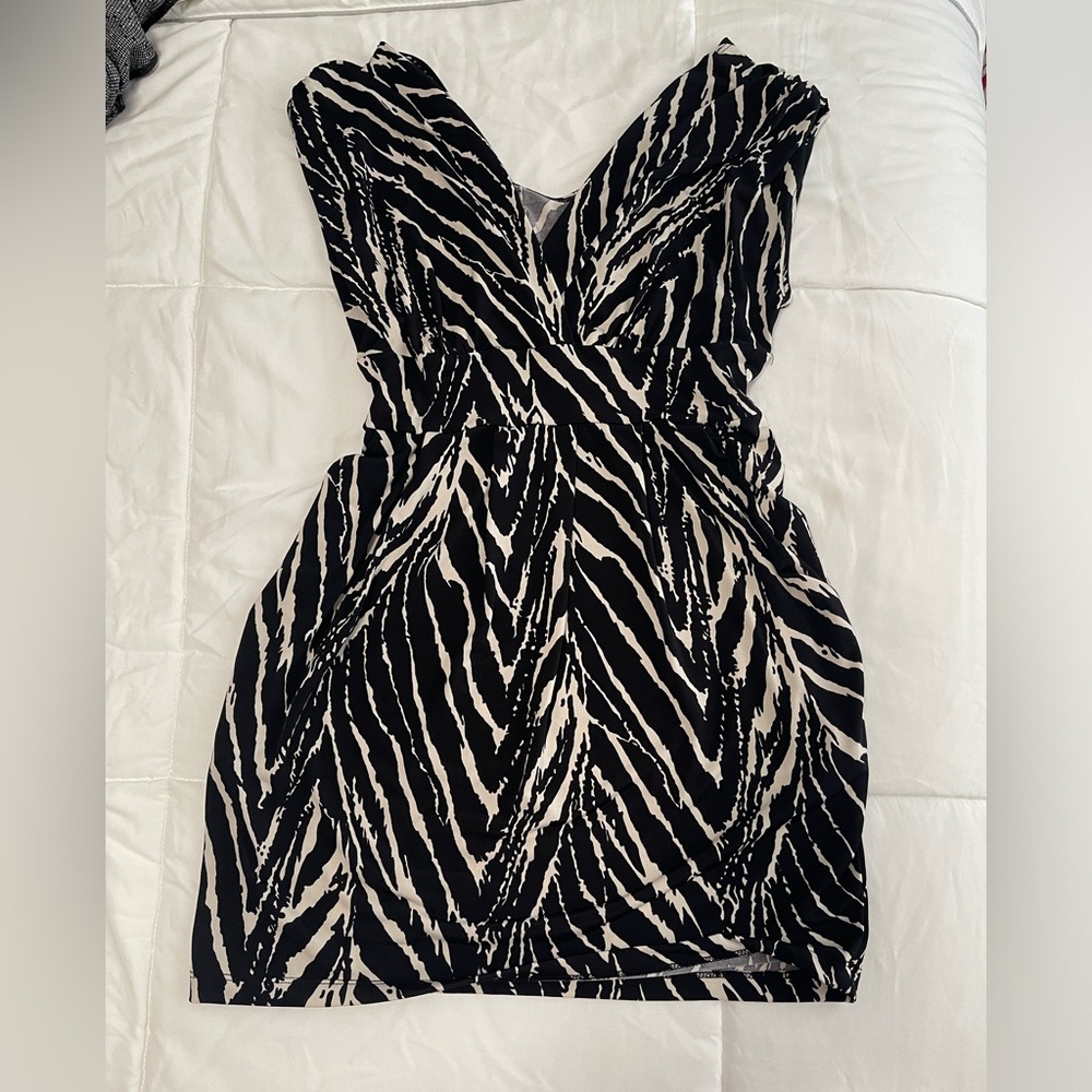 Zebra print tunic with pockets
